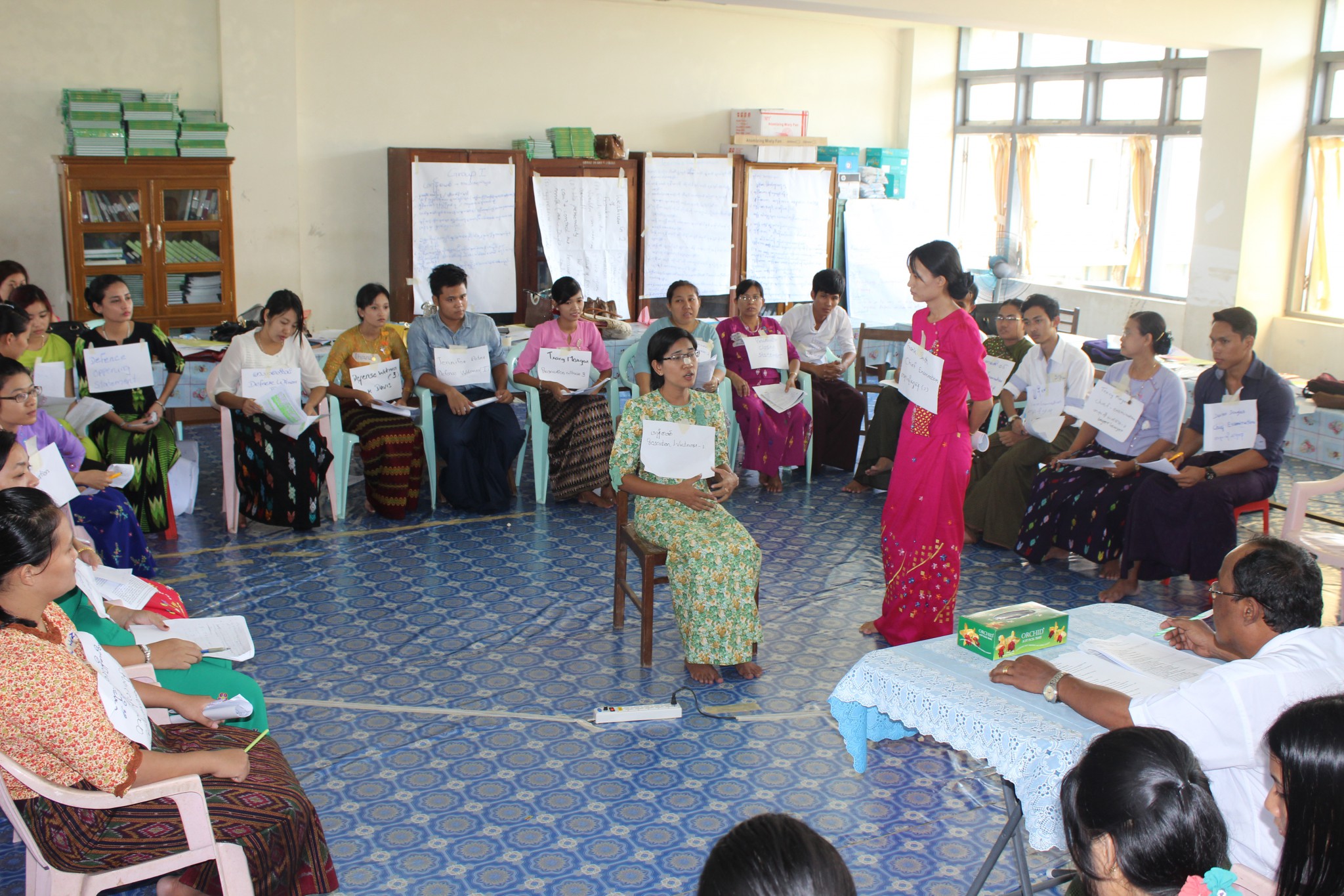 Preparing for the National Myanmar Mock Trial Event